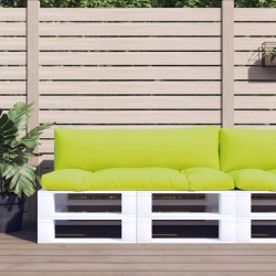 Coussins de palette lot de 2 vert vif tissu 