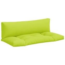 Coussins de palette lot de 2 vert vif tissu 