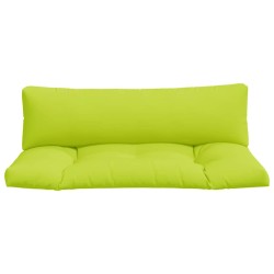 Coussins de palette lot de 2 vert vif tissu 