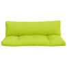 Coussins de palette lot de 2 vert vif tissu 