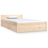 Cadre de lit sans matelas avec tiroirs 