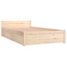Cadre de lit sans matelas avec tiroirs 