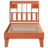 Cadre de lit sans matelas cire marron 100x200cm bois pin massif 