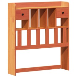 Cadre de lit sans matelas cire marron 100x200cm bois pin massif 