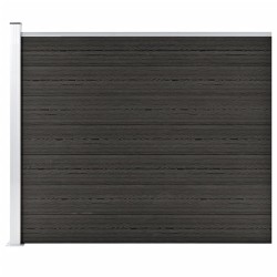 Panneau de clôture WPC 175x146 cm Gris 