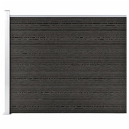 Panneau de clôture WPC 175x146 cm Gris 