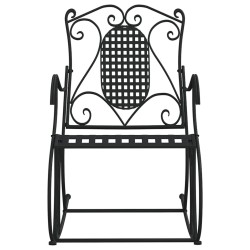 Banc à bascule 84 cm noir acier 
