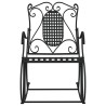 Banc à bascule 84 cm noir acier 