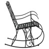 Banc à bascule 84 cm noir acier 