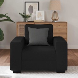 Fauteuil noir 60 cm tissu 