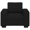 Fauteuil noir 60 cm tissu 