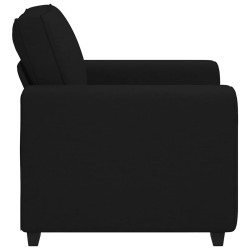 Fauteuil noir 60 cm tissu 