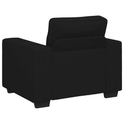 Fauteuil noir 60 cm tissu 