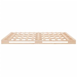 Lit de palette 135x190 cm Bois de pin massif Double 