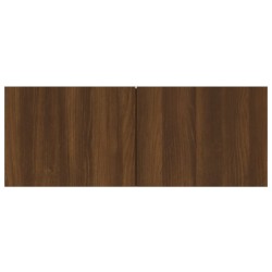 Meuble TV mural Chêne marron Bois d'ingénierie 