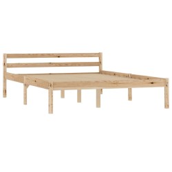 Cadre de lit sans matelas bois massif de pin 140x200 cm 
