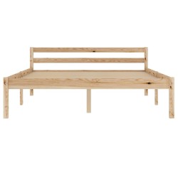 Cadre de lit sans matelas bois massif de pin 140x200 cm 