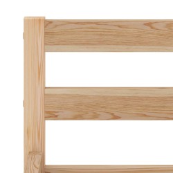 Cadre de lit sans matelas bois massif de pin 140x200 cm 