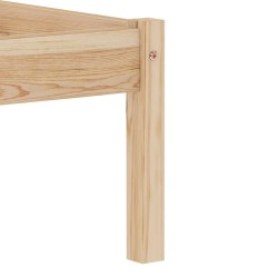 Cadre de lit sans matelas bois massif de pin 140x200 cm 