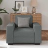 Fauteuil gris foncé 60 cm tissu 