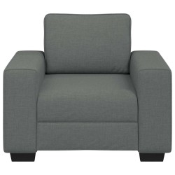 Fauteuil gris foncé 60 cm tissu 