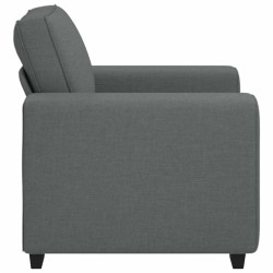 Fauteuil gris foncé 60 cm tissu 