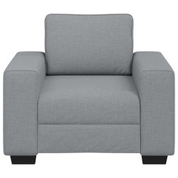 Fauteuil gris clair 60 cm tissu 