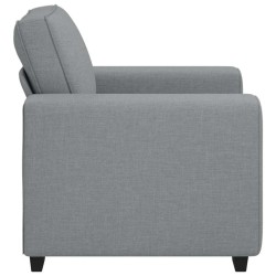 Fauteuil gris clair 60 cm tissu 