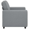 Fauteuil gris clair 60 cm tissu 