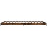 Cadre de lit sans matelas chêne fumé 75x190 cm 