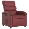 Fauteuil inclinable Rouge bordeaux Similicuir 