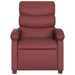 Fauteuil inclinable Rouge bordeaux Similicuir 