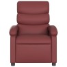 Fauteuil inclinable Rouge bordeaux Similicuir 