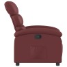 Fauteuil inclinable Rouge bordeaux Similicuir 