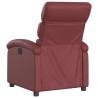 Fauteuil inclinable Rouge bordeaux Similicuir 