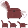 Fauteuil inclinable Rouge bordeaux Similicuir 