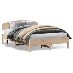Cadre de lit sans matelas 140x200 cm bois massif de pin 