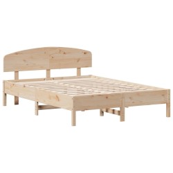 Cadre de lit sans matelas 140x200 cm bois massif de pin 
