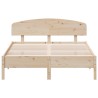Cadre de lit sans matelas 140x200 cm bois massif de pin 
