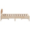 Cadre de lit sans matelas 140x200 cm bois massif de pin 