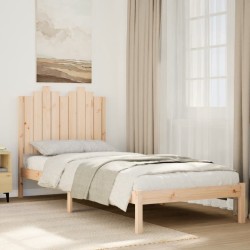 Cadre de lit extra long sans matelas 100x220 cm bois massif 