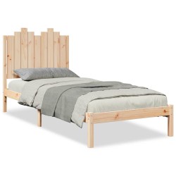 Cadre de lit extra long sans matelas 100x220 cm bois massif 