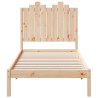Cadre de lit extra long sans matelas 100x220 cm bois massif 