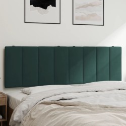 Coussin de tête de lit vert foncé 160 cm velours 