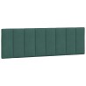 Coussin de tête de lit vert foncé 160 cm velours 