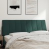 Coussin de tête de lit vert foncé 160 cm velours 