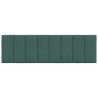 Coussin de tête de lit vert foncé 160 cm velours 