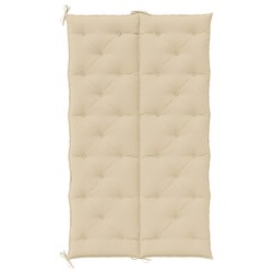 Coussin de banc de jardin beige 180x(50+50)x7 cm tissu oxford 
