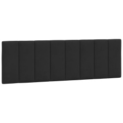 Coussin de tête de lit noir 160 cm velours 