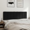 Coussin de tête de lit noir 160 cm velours 